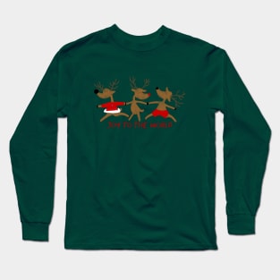 Christmas Dancing Deer Long Sleeve T-Shirt